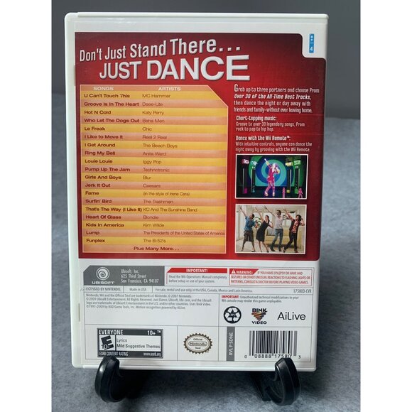 Just Dance Nintendo Wii 2009 Ubisoft Video Game Original Case & Disc - Picture 2 of 5